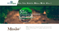 Desktop Screenshot of ecoresinas.com.br